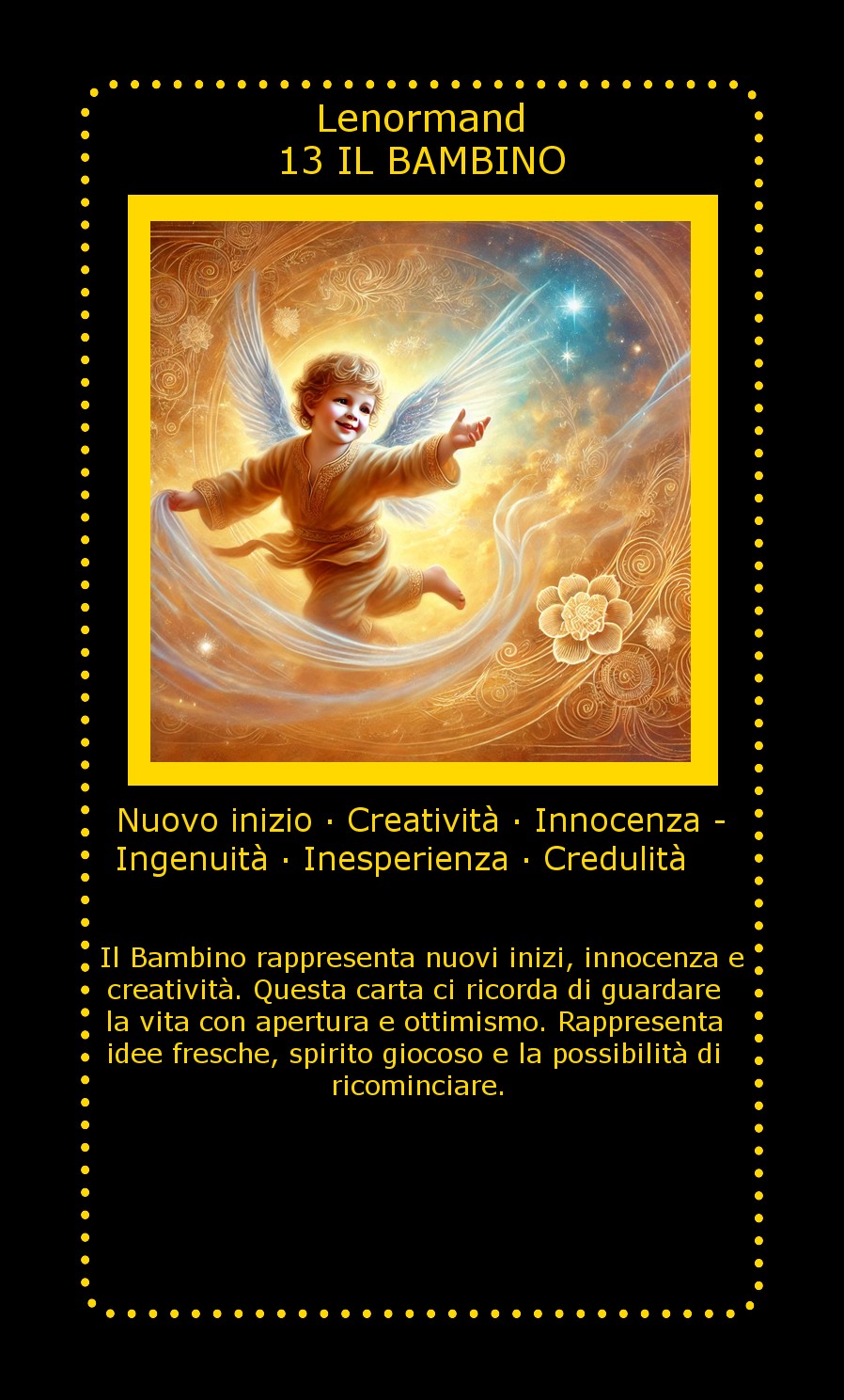 Carta Lenormand Il Bambino