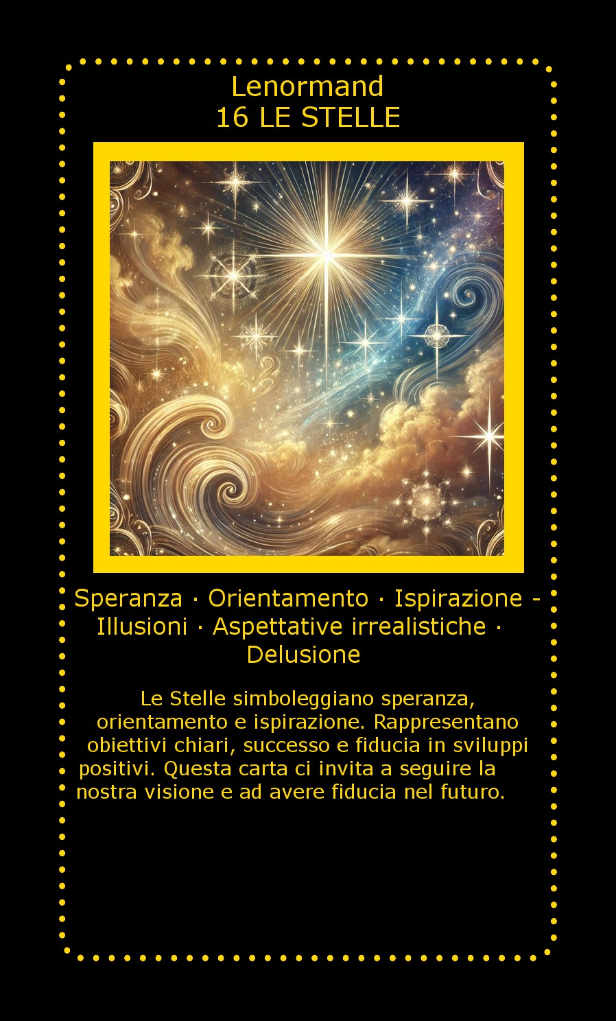 Carta Lenormand Le Stelle