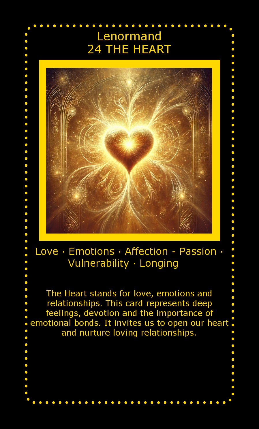 Lenormand card The Heart