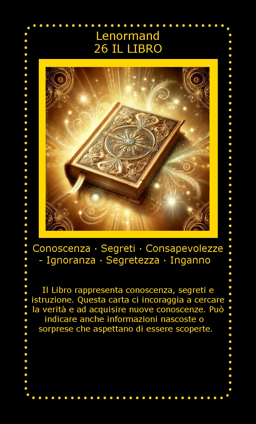 Carta Lenormand Il Libro