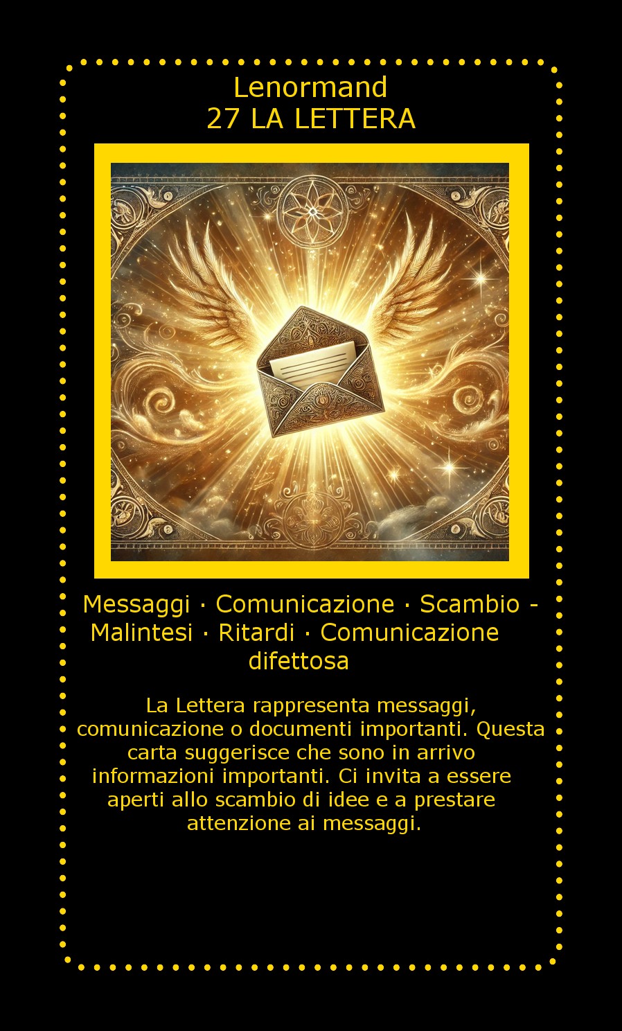 Carta Lenormand La Lettera
