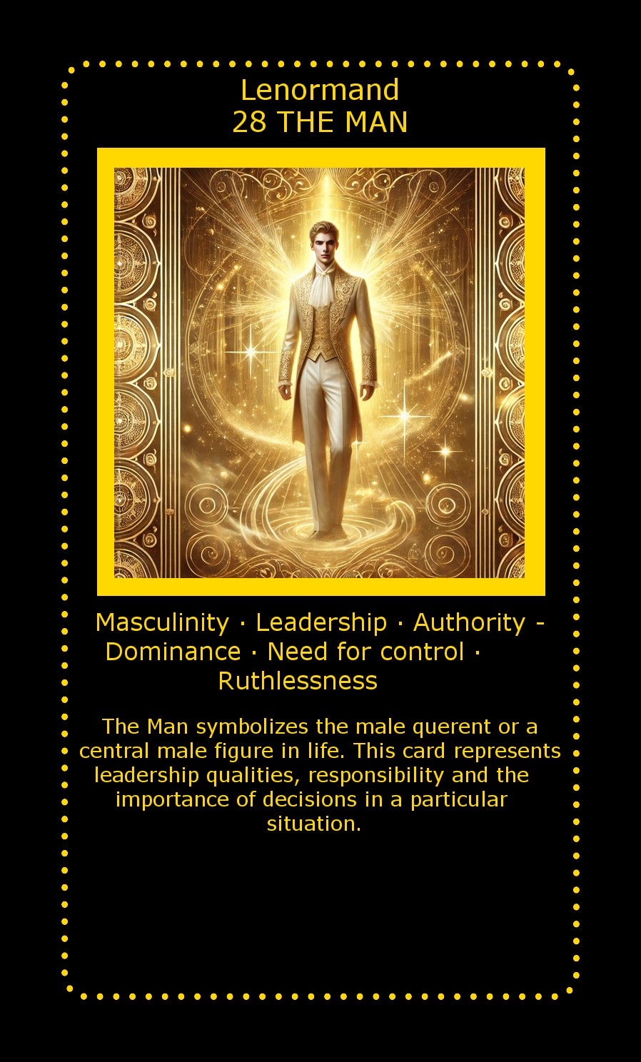 Lenormand card The Man