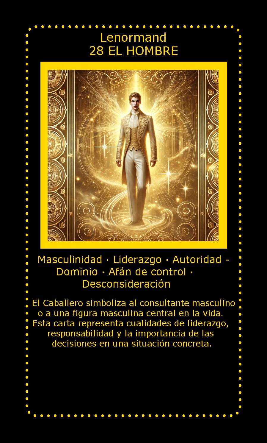 Carta Lenormand El Hombre