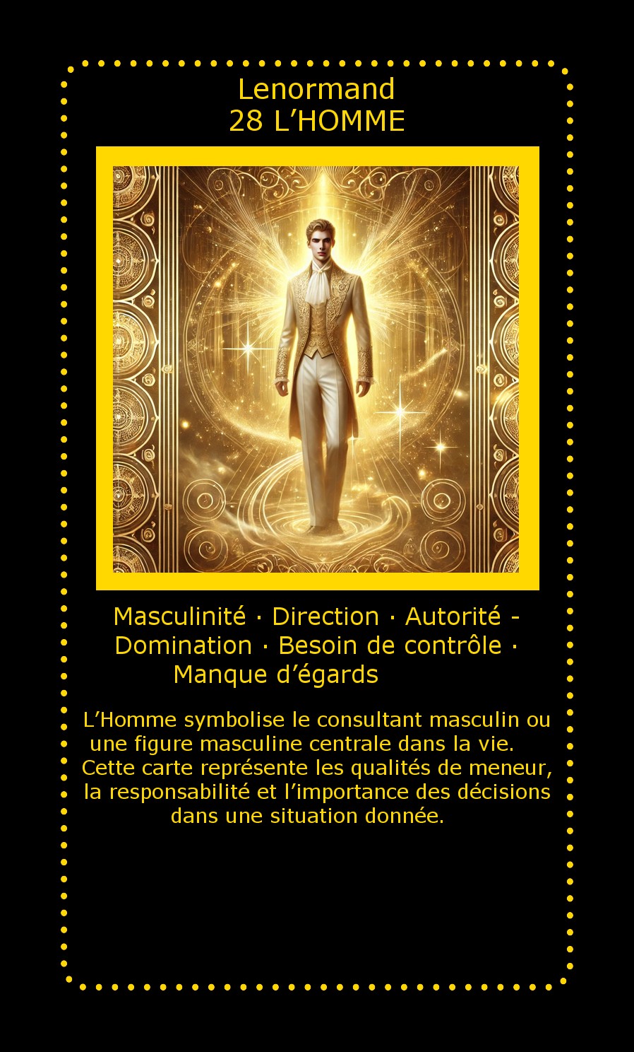 Carte Lenormand L’Homme