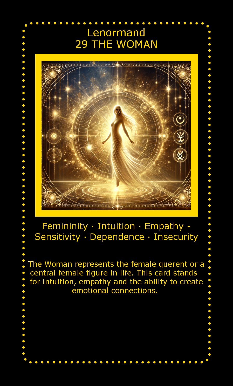 Lenormand card The Woman