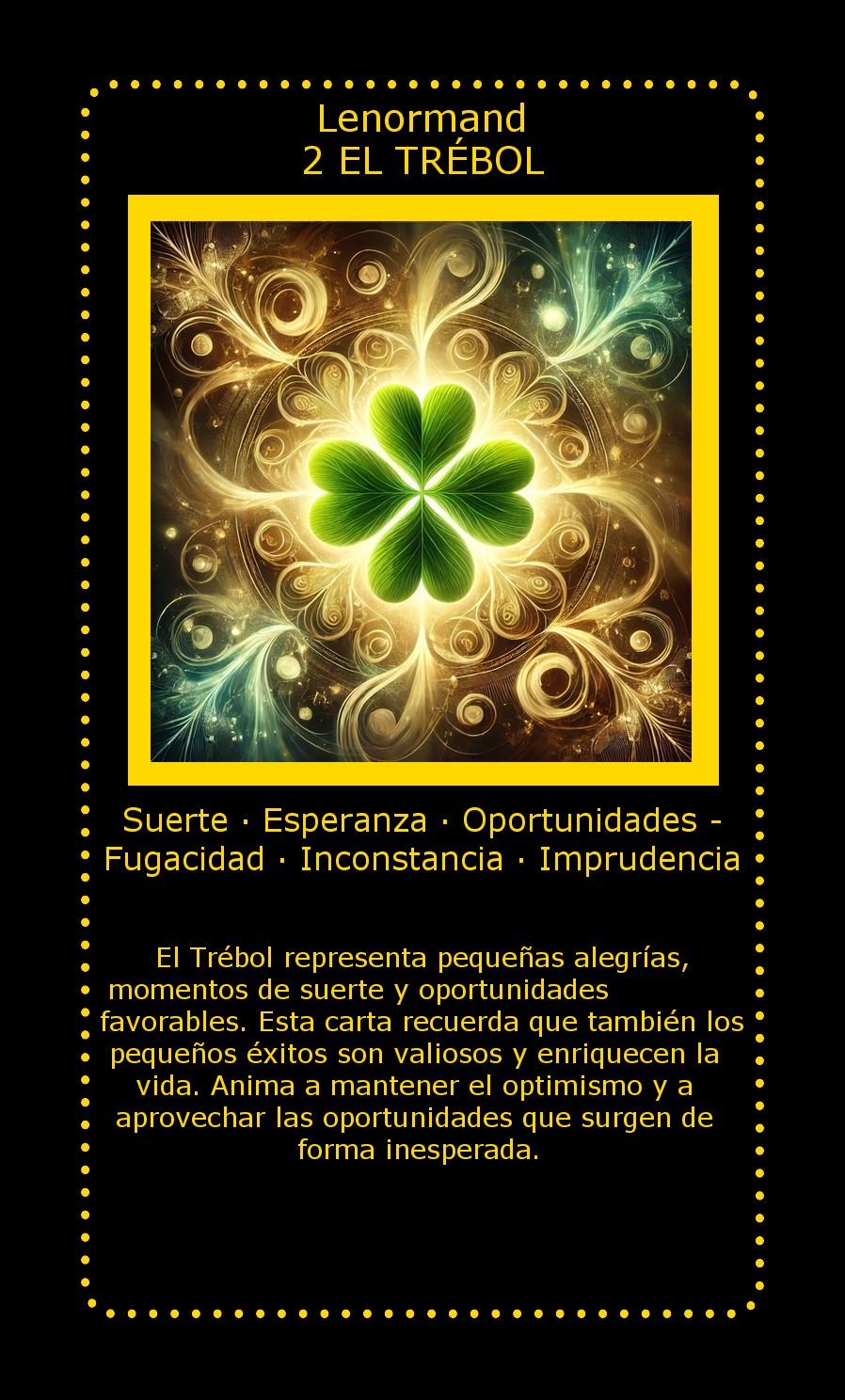 Carta Lenormand El Trébol