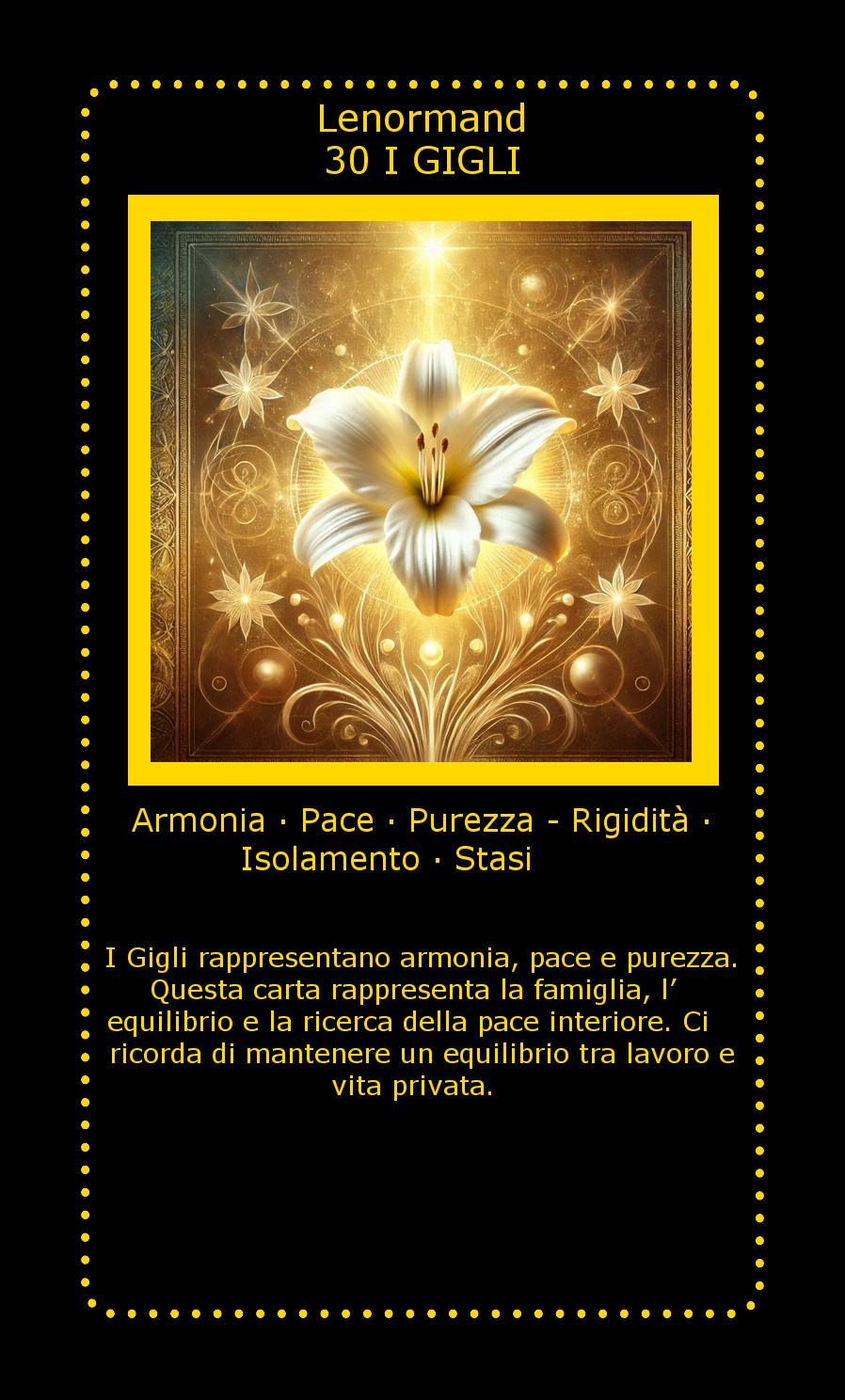 Carta Lenormand I Gigli