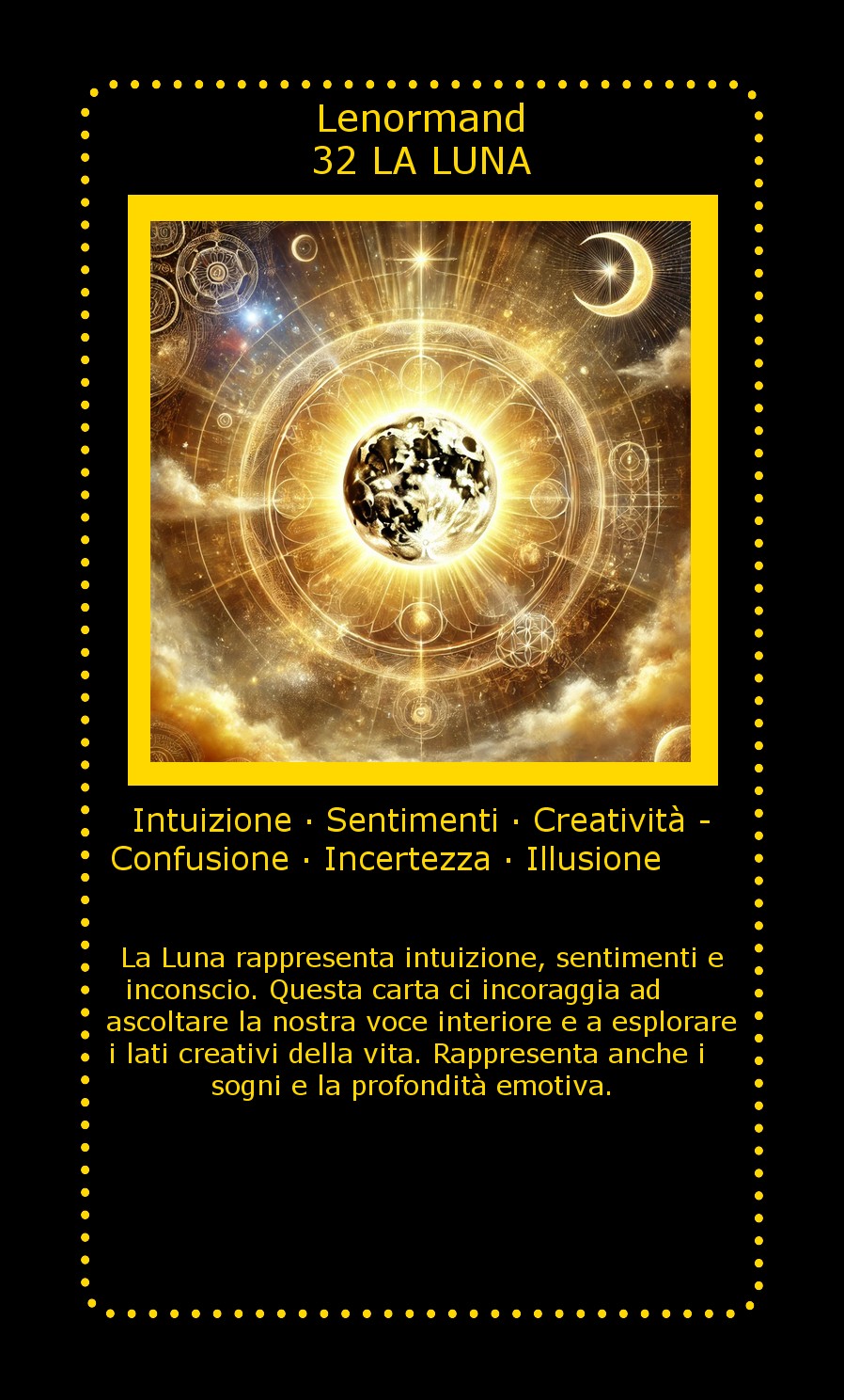 Carta Lenormand La Luna