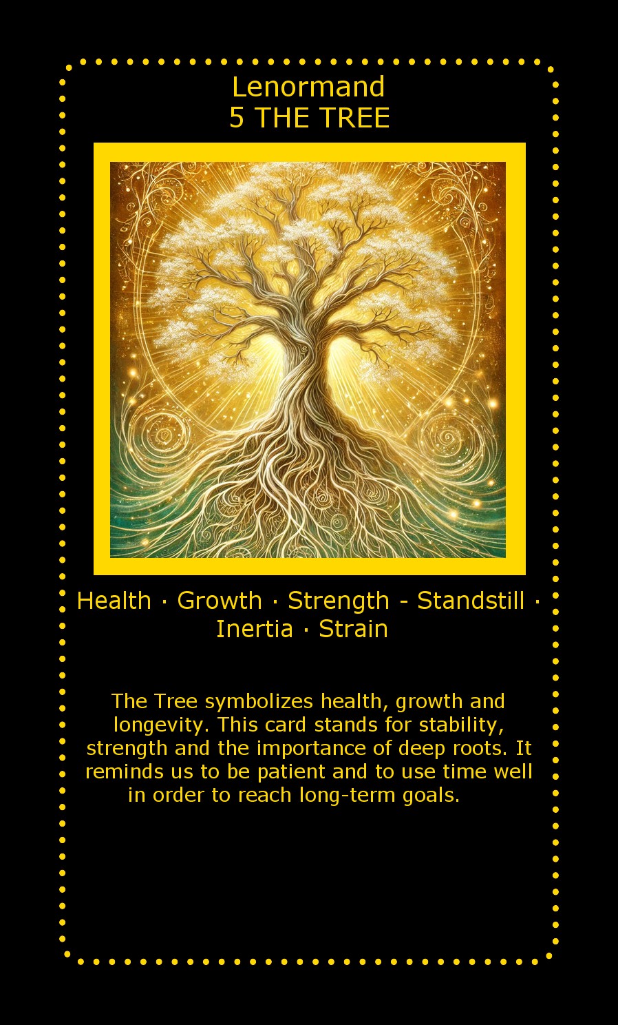 Lenormand card The Tree