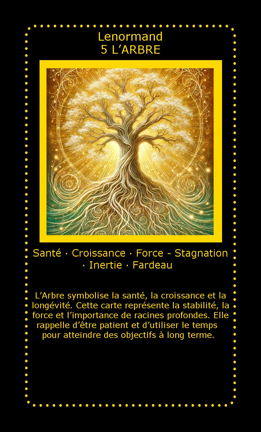 Carte Lenormand L’Arbre