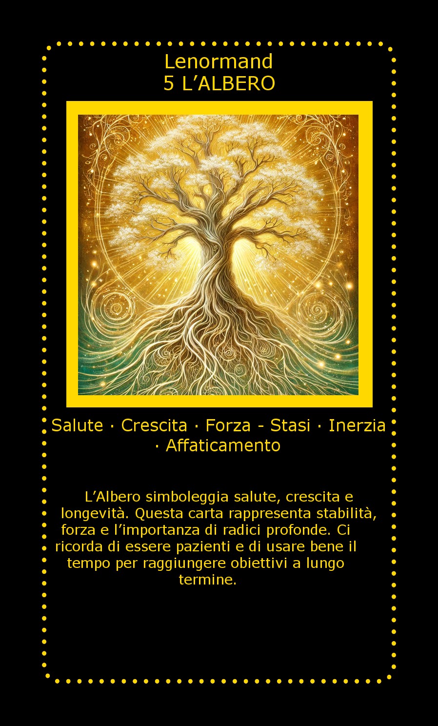 Carta Lenormand L’Albero