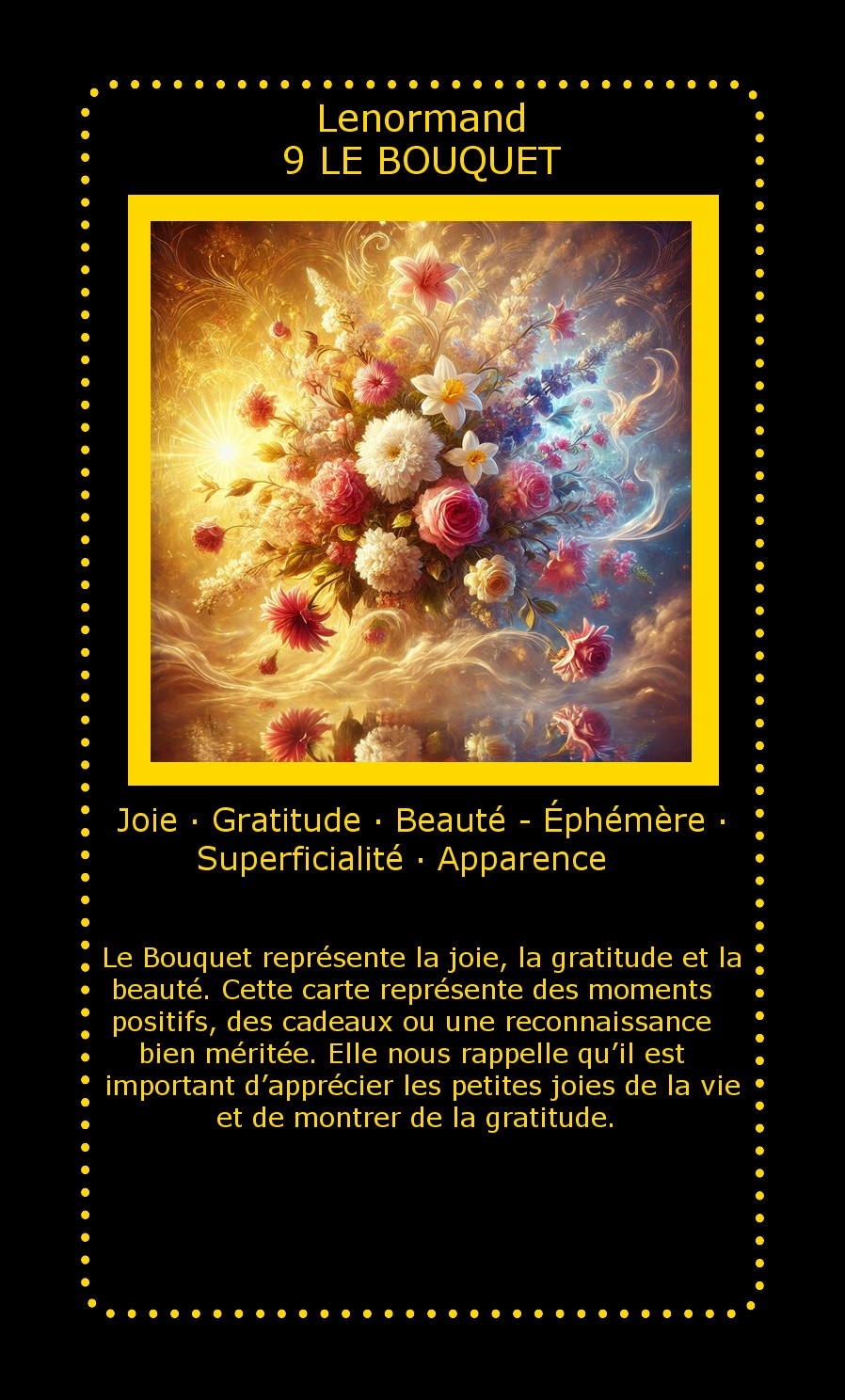 Carte Lenormand Le Bouquet