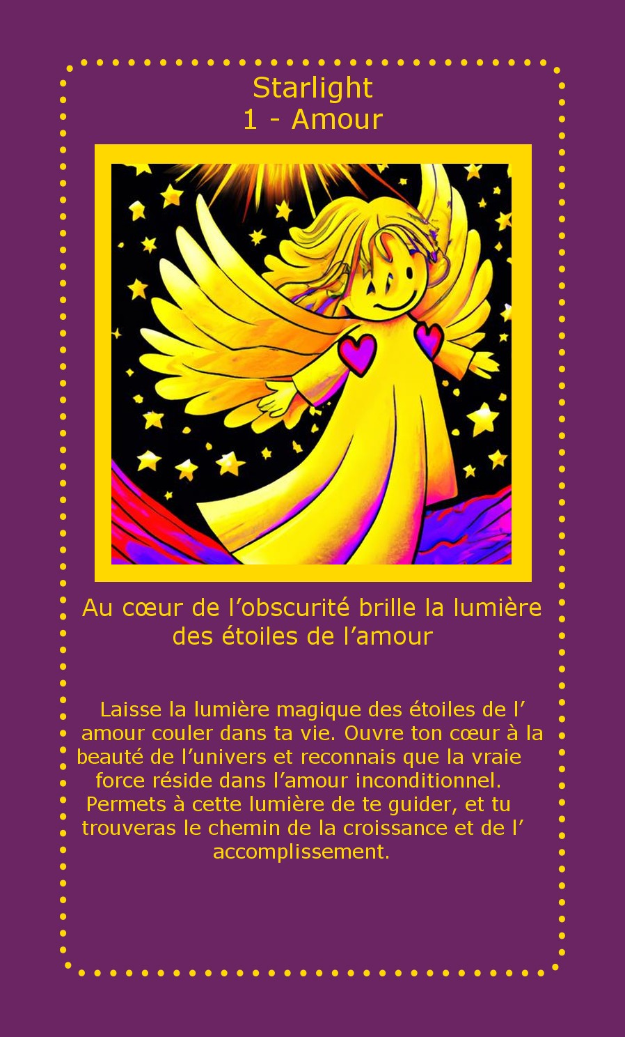 Carte Starlight Amour