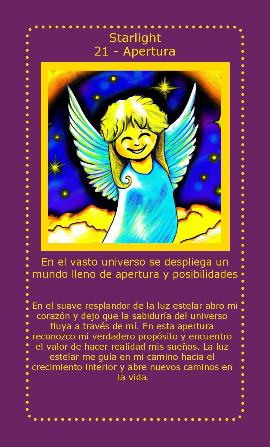 Carta Starlight Apertura