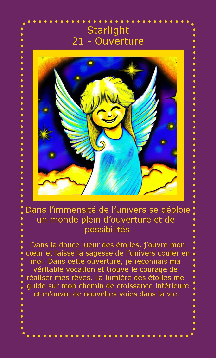 Carte Starlight Ouverture