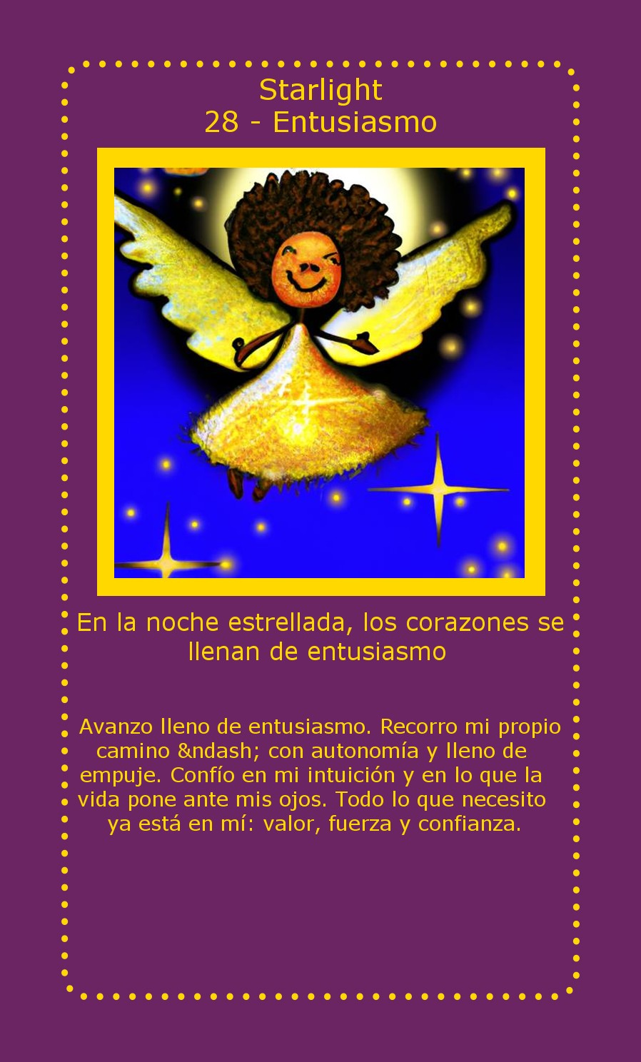 Carta Starlight Entusiasmo