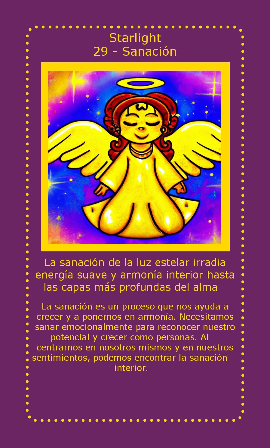 Carta Starlight Sanación