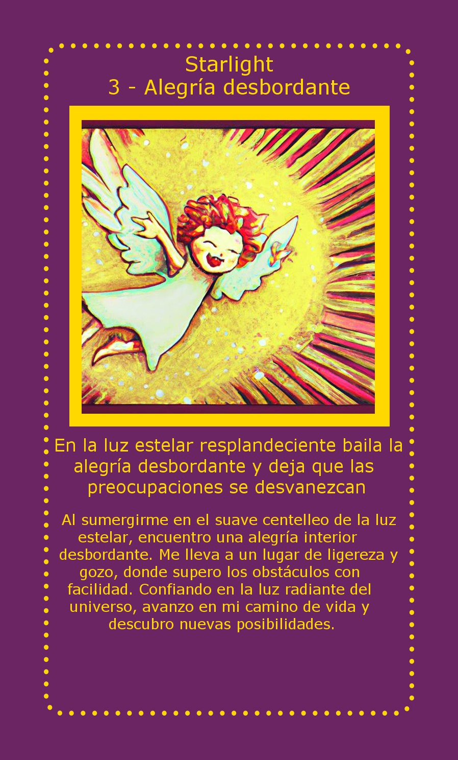 Carta Starlight Alegría desbordante