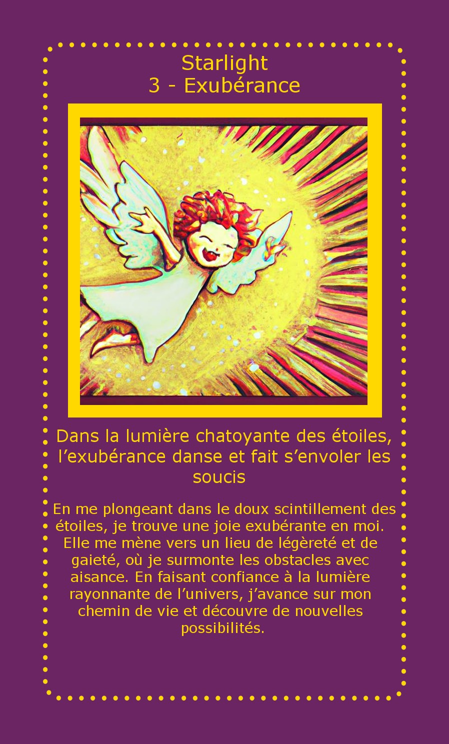 Carte Starlight Exubérance