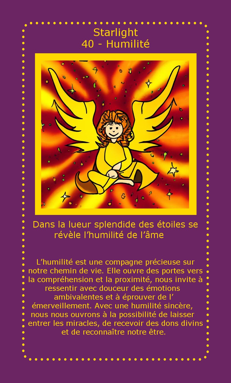 Carte Starlight Humilité
