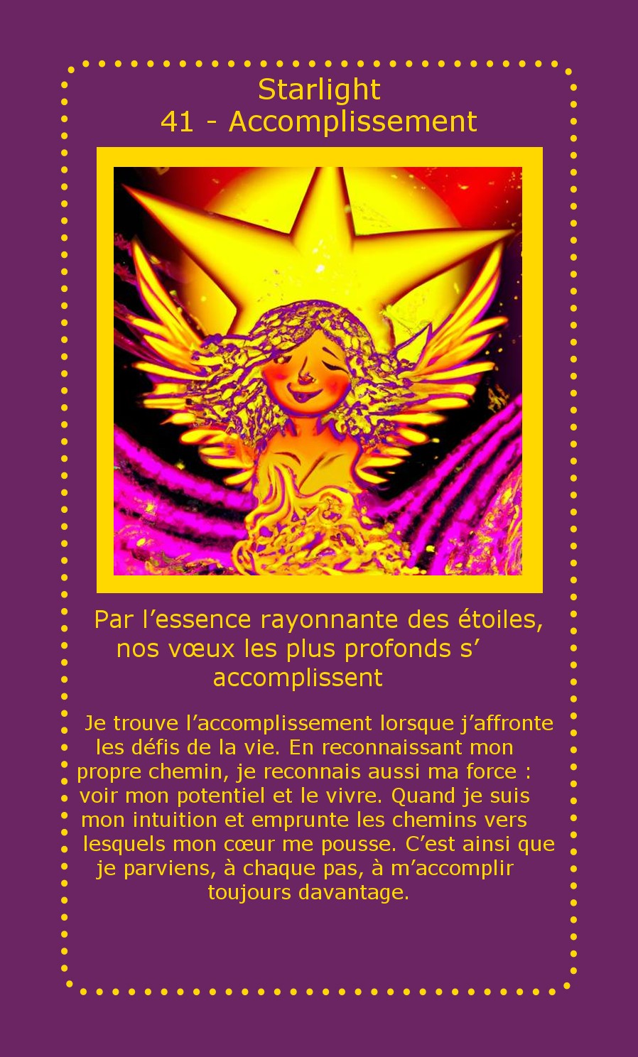 Carte Starlight Accomplissement