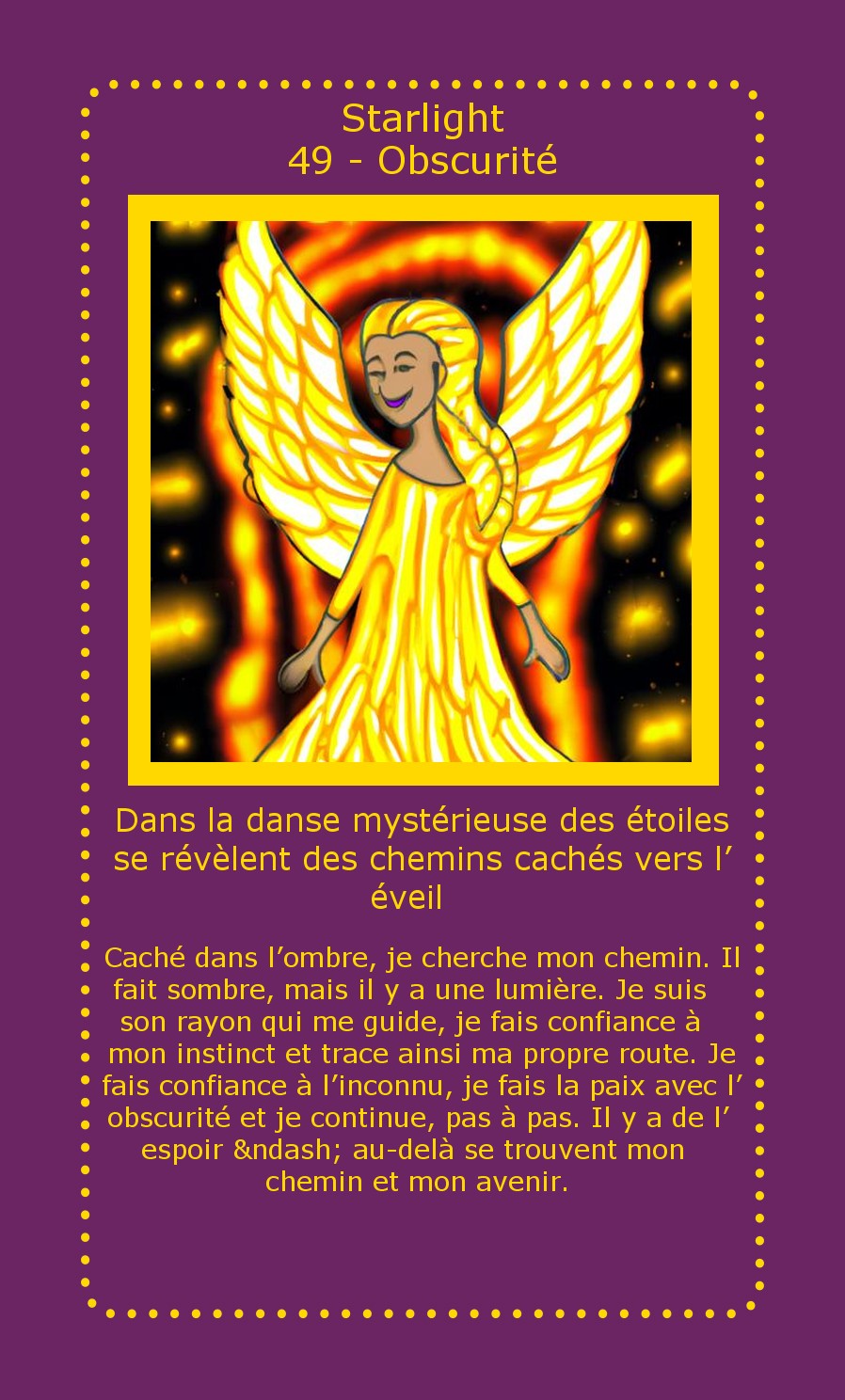 Carte Starlight Obscurité