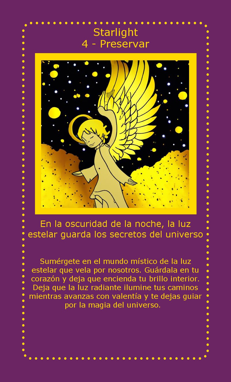 Carta Starlight Preservar