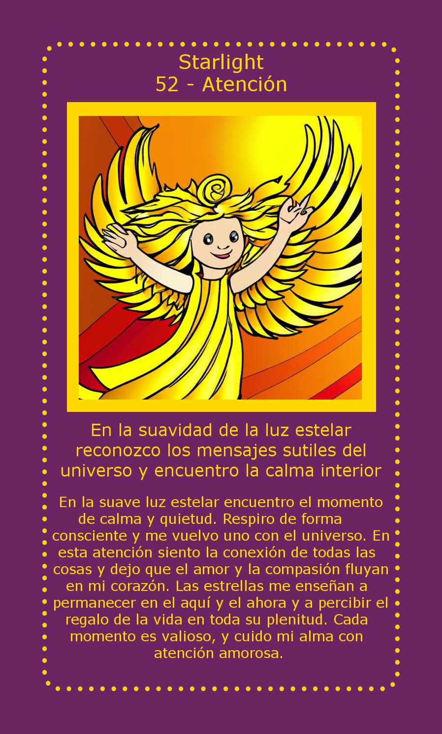 Carta Starlight Atención