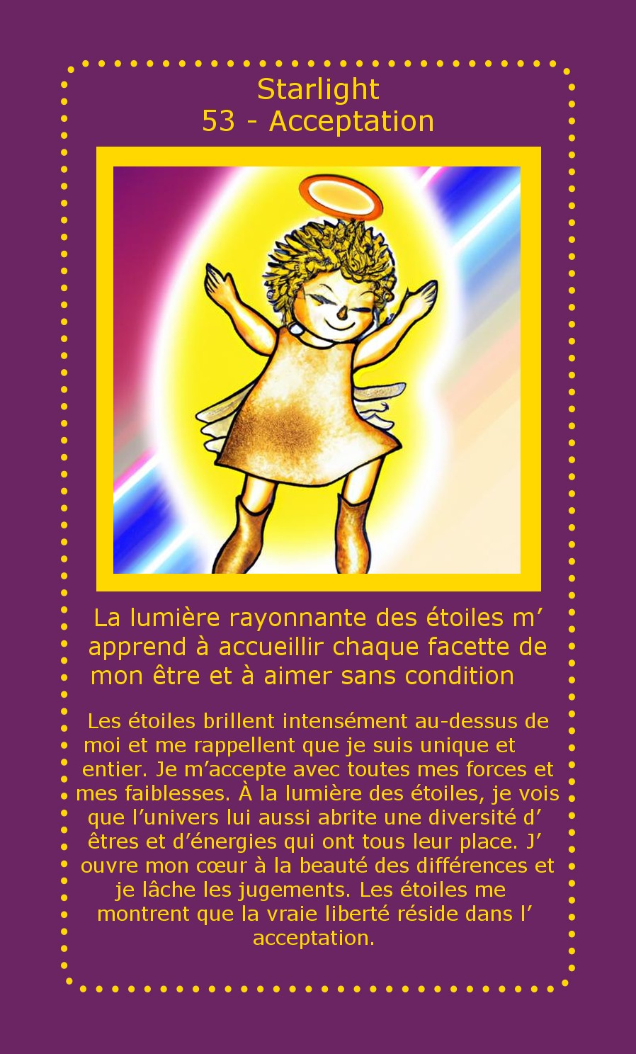 Carte Starlight Acceptation