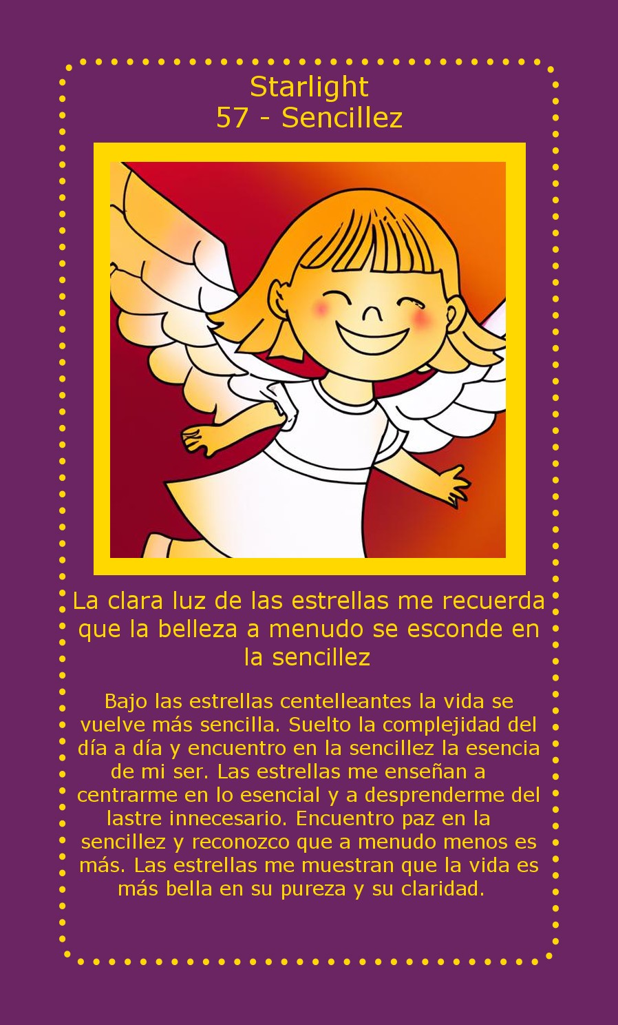 Carta Starlight Sencillez