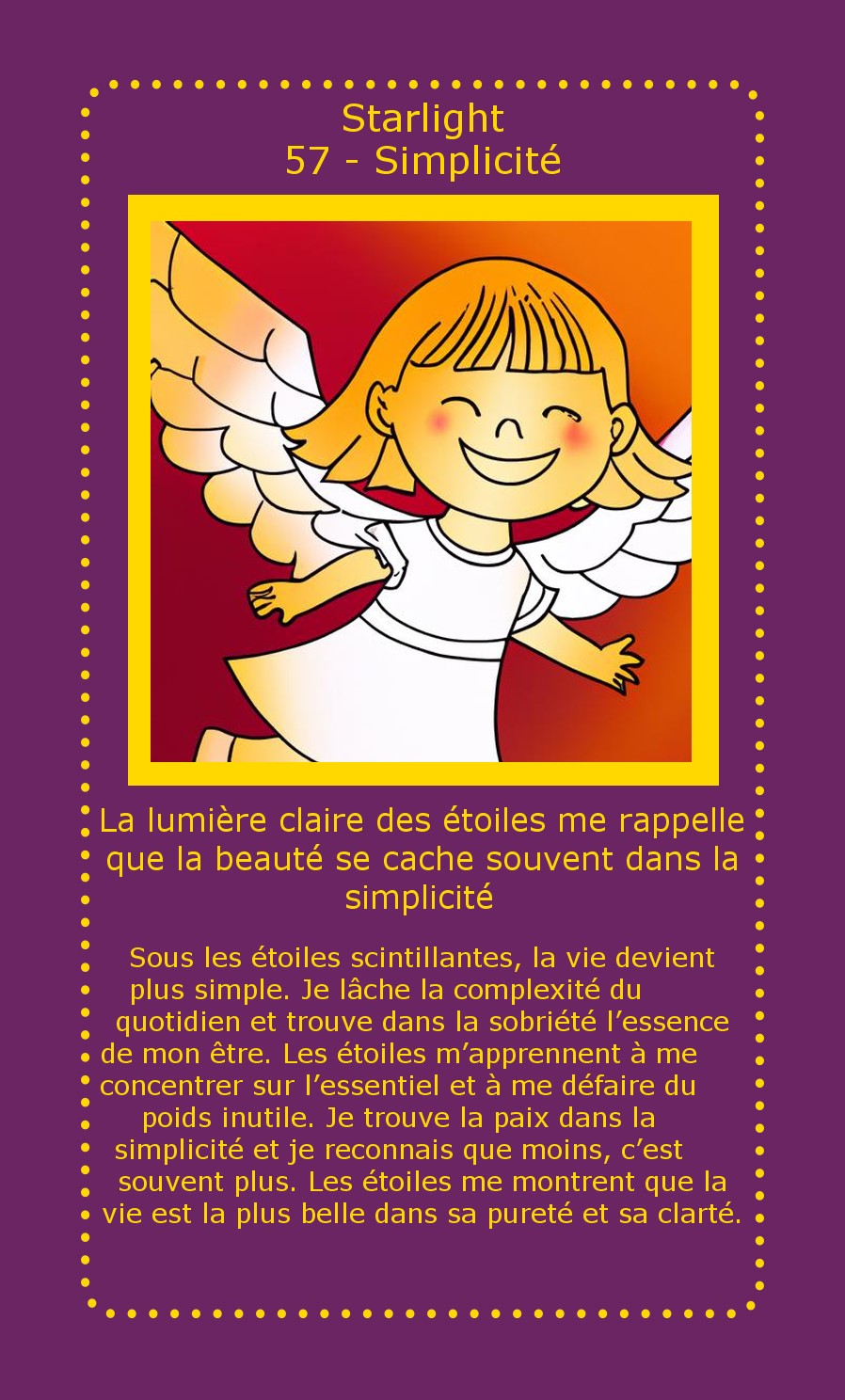 Carte Starlight Simplicité