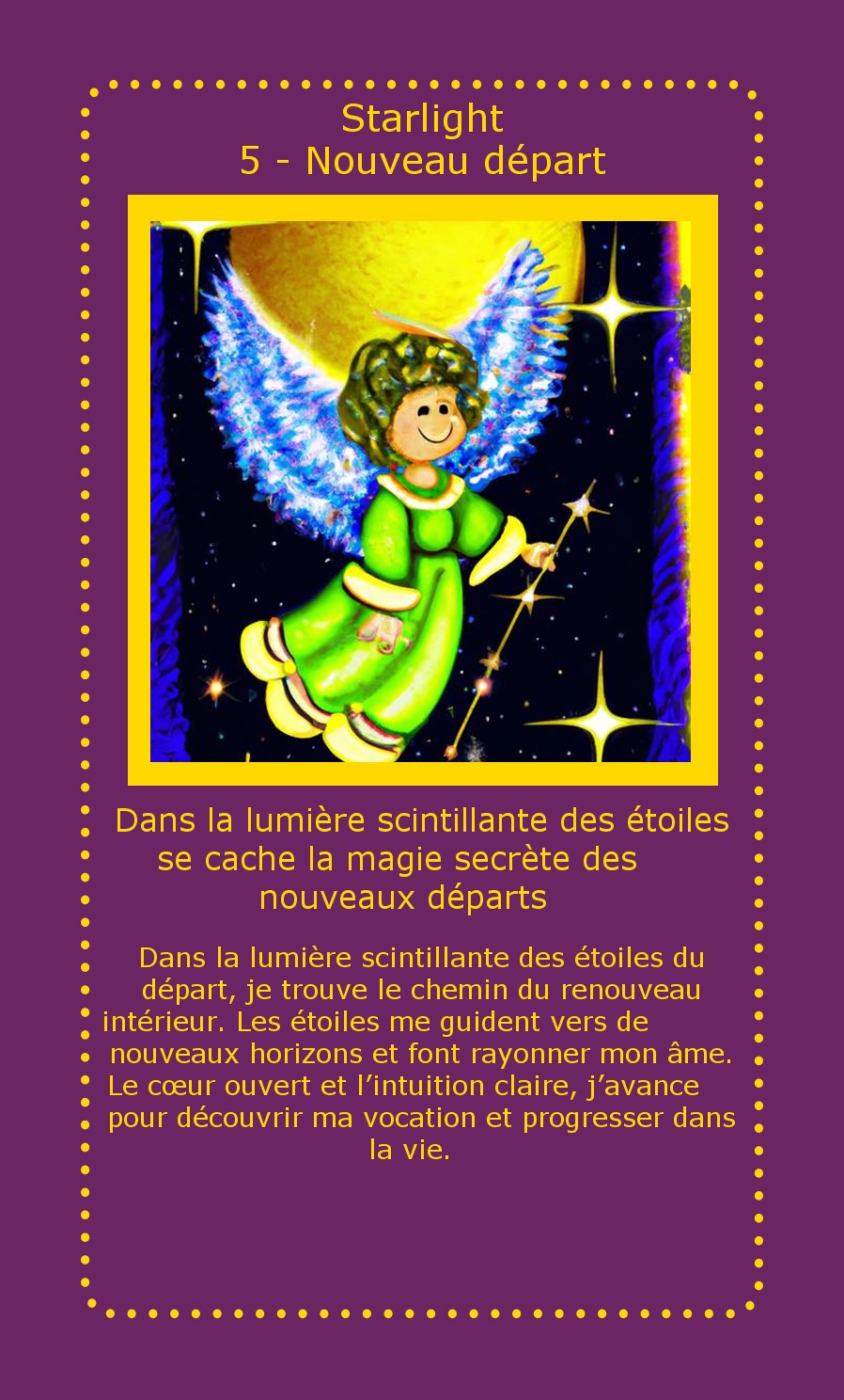 Carte Starlight Nouveau départ