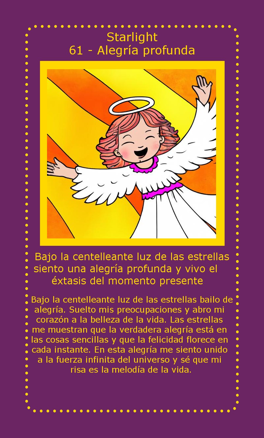 Carta Starlight Alegría profunda