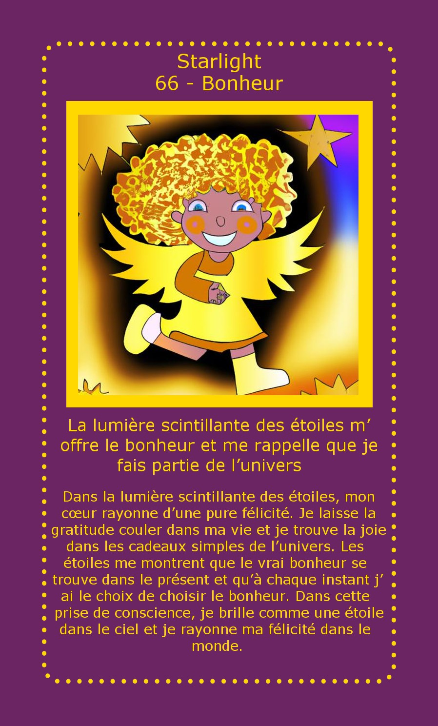 Carte Starlight Bonheur