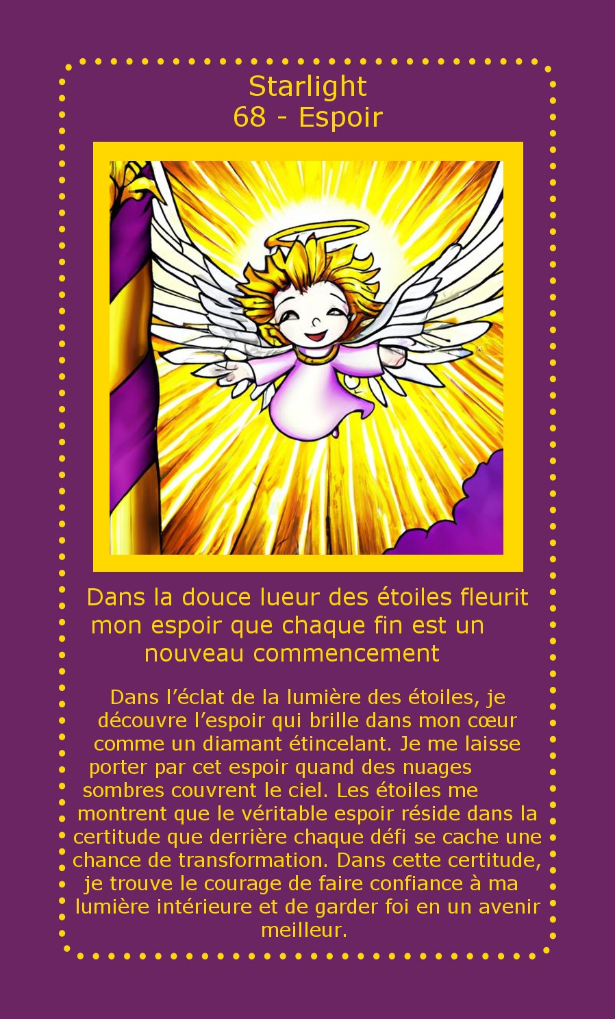 Carte Starlight Espoir