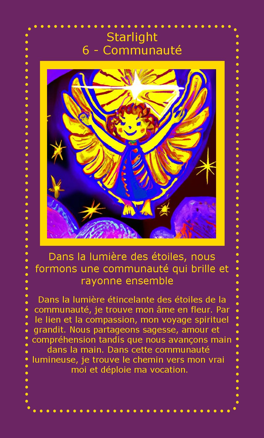 Carte Starlight Communauté