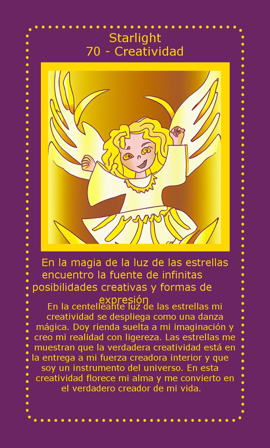 Carta Starlight Creatividad