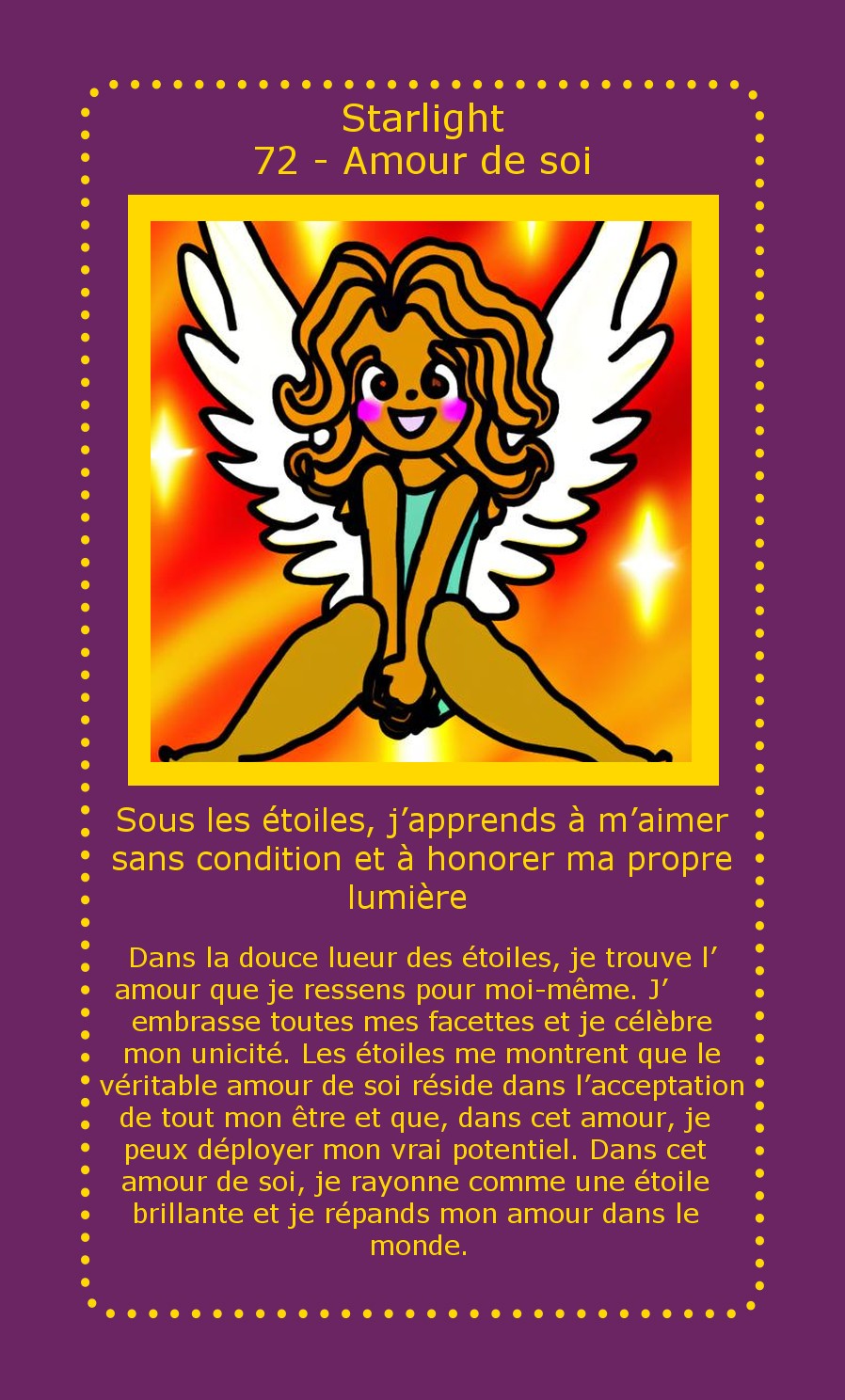 Carte Starlight Amour de soi