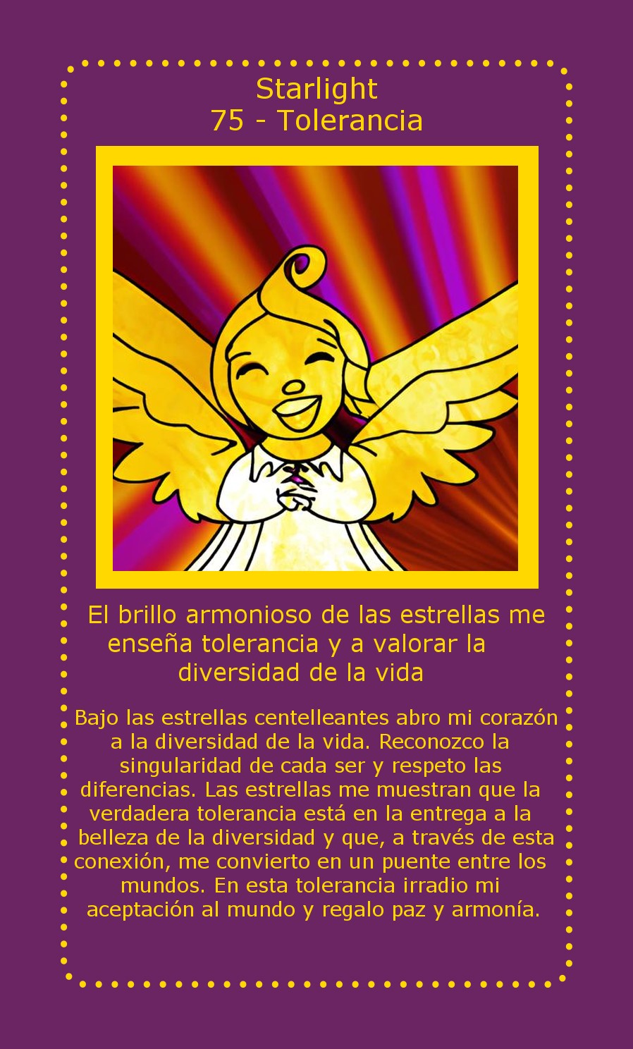 Carta Starlight Tolerancia