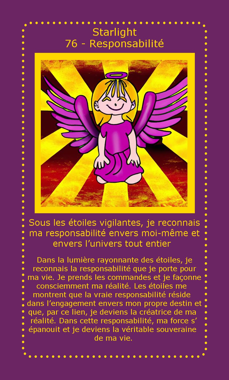 Carte Starlight Responsabilité
